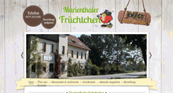 Desktop Screenshot of marienthaler-fruechtchen.de